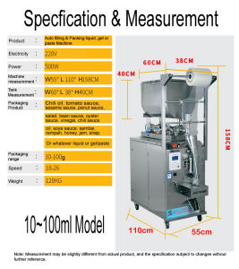 Gel & Liquid Auto Packaging Machine