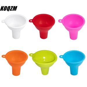 KOQZM 8CM Silicone Wide-Mouth Funnel Milk Powde Bean Funnel Large-Caliber Multi-Function Wine Leak Oil Leak Kitchen Accessories