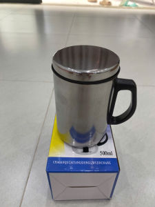CA GIỮ NHIỆT 500ML INOX CÓ QUAI CẦM TIỆN ÍCH LY GIỮ NHIỆT CÓ NẮP ĐẬY 2 LỚP GIỮ NHIỆT