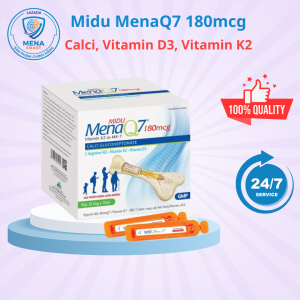 Midu MenaQ7 180mcg – Phát triển chiều cao cho trẻ em và giúp xương chắc dài dẻo từ trong bụng mẹ tới suốt cuộc đời