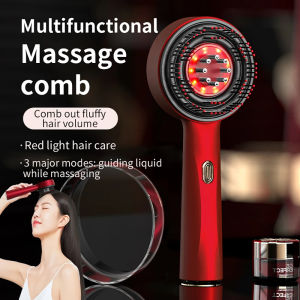 电动按摩梳 XM Electric Scalp Massage Comb 3 Modes Hair Care Comb Head Medicine Essence Oil Applicator Promote Hair Growth Massage