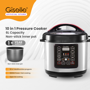 Giselle 10 in 1 Electric Digital Multifunction Pressure Cooker Non-Stick Inner Pot Rice Cooker (1000W/6L) KEA0229