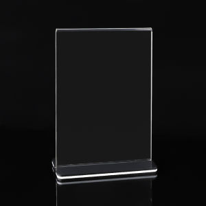 A4/A5/A6จอแสดงผลอะคริลิคโปร่งใสยืนสำหรับงานแต่งงานที่บ้านปาร์ตี้โต๊ะที่เสียบเมนูบนโต๊ะกรอบโปสเตอร์ภาพถ่าย