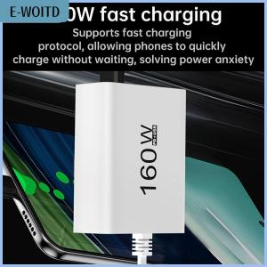 【E-WOITD】 160W Multiport USB Type C Fast Charger PD QC3.0 Desktop Phone Charger Adapter For IPhone Xiaomi Laptop IPad EU US Plug