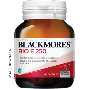 Blackmores Bio E 250IU 60 capsules (Exp 02/2027) Natural Source