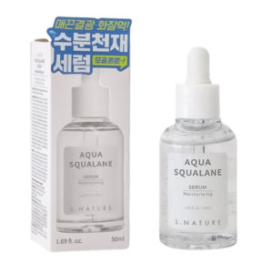 offical promotion S.NATURE Aqua Squalane Serum 50ml Hydrating Pore Sebum Care Serum Lightweight Non-Sticky Moisturizer for Sensitive Dry Skin