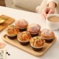 Fake Cupcakes, Artificial Cupcakes for Display, Realistic Fake Food, Artificial Cake Fake Desserts Pastries for Decoration, Decorative Faux Cakes Set C 6 Pack. 