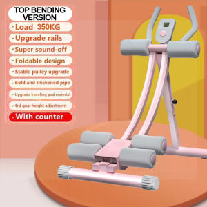 【TOP SALE】BYCON AB Glider Trainer | Dual Track Abdominal Roller Machine for Abs & Waist | Foldable Vertical Ab Slimming Exercise Machine for Home Workout