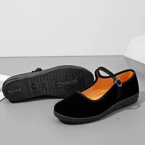 Free Shipping New WomenS Canvas Shoes Soft-Soled Suitable For Middle-Aged Women Perfect For Square Dancing Comfortable And Casual Flats