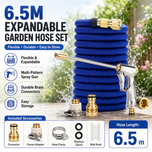 High-pressure cleaning machine extendable hose spray gun set cleaning machine car washing water gun