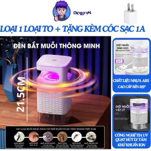 [Loại 1To +Tặng Cóc Sạc]Đèn Bắt Muỗi Máy Bắt Muỗi Thông Minh Đèn Muỗi Tự Động diệt Côn Trùng Công Nghệ Diệt Khuẩn Kép