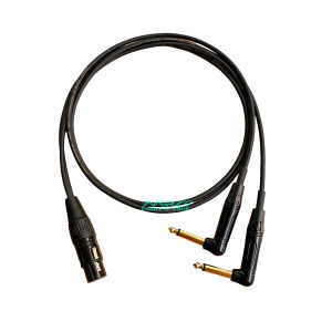 Dây 1 Đầu Canon Cái Ra 2 Đầu Jack 6 Ly mono dài 0.5met và 1met giá 1 dây | dây canon ra 2 6ly dây chia âm thanh canon ra 2 6Ly.