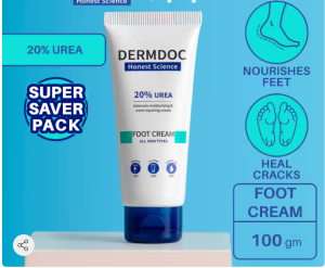 DermDoc 20% Urea Foot Cream For Nourished Feet (100g)