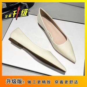 Free Shipping Cross-Strap Shallow-Toe Commuter And Date High Heels New Retro Studded Pointed-Toe Flats For Women