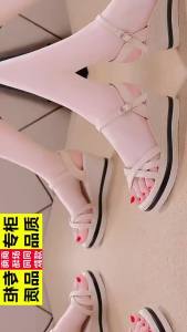 [Free Shipping] Thick-Soled Sandals For Women New Summer Style Cross-Strap WomenS Shoes Platform Roman Wedge Sandals