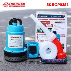 Máy bơm chìm dùng pin Bossun BS 21V máy bơm tõm mini lưu lượng 70-80l/m áp lực lớn bảo hành 6 tháng
