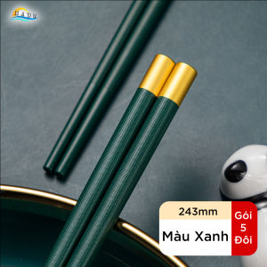 [Set 5 Đôi] Đũa Sợi Thủy Tinh Phong Cách Nhật Bản HADU Đũa Ăn Cơm Hợp Kim Cao Cấp Chống Mốc Kháng Khuẩn Chống Trơn Trượt Dùng Cho Máy Rửa Bát