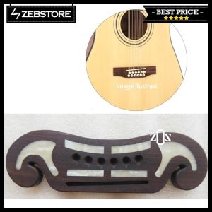 Bridge Gitar Guitar Akustik 6 String Kam Rosewood EJ-200