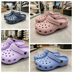 Crocs Classic clogs a timeless favorite EVA Breathable lightweight outdoor sandals with a closed-toe design for both boys and girls