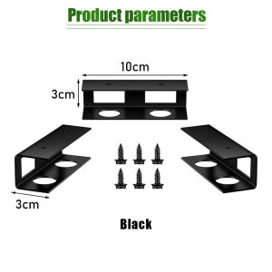 1Set Under Desk Laptop Storage Bracket Metal Protective Tray Holder with Screw Laptop Mount