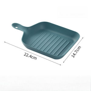Square Plate with Handle Fruit Plate Salad Plate Dinner Plate Serving Dessert Plate