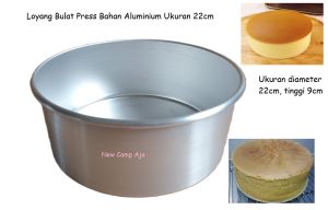 Loyang Bulat Press 22cm Tinggi 9cm