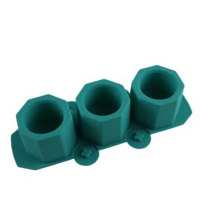 3 Holes Silicone Flower Pot Mold for Succulent Plants DIY Cement Concrete Planter Geometric