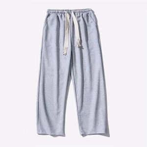 celana panjang pria kaki lebar celana panjang polos pria celana panjang longgar pria Celana kasual pria versi Korea sweatpants pria panjang Celana Kaki Lurus Pria Jalanan Celana Panjang Wanita 2025 Terbaru Kain wafel Uniseks