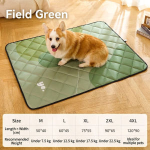 HATELI Foldable Washable Pet Mat Dog Pee Pad Non Slip Cat Sleep Mat Waterproof Urine Proof All Season for Home Travel Dogs Bed Mat