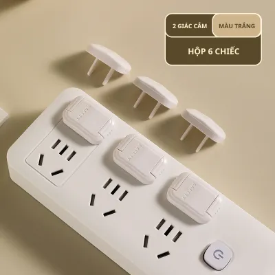 Bộ 6 bọc ổ cắm điện bảo vệ chống giật cho trẻ em ổ cắm an toàn cho trẻ mới biết đi bảo vệ ổ cắm điện NC89
