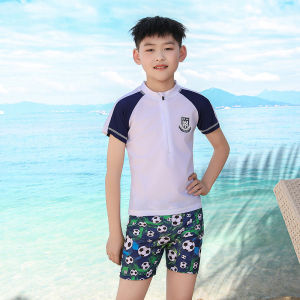 Little Luxe 3-10Y Boys Terno Swimsuit – Rashguard Dri-Fit Top & Swimming Trunks Set Swimwear for Kids