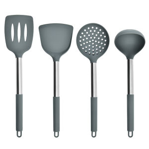 Spatula Silikon untuk Memasak Sendok Sup Saringan Ikan Tahan Suhu Tinggi