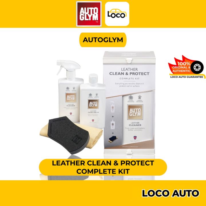 AUTOGLYM Leather Clean & Protect Complete Kit All You Need For Your