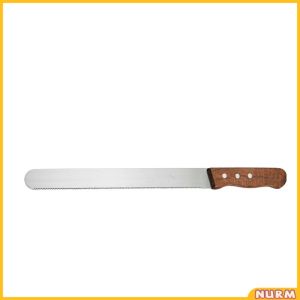 Nurm 10inches Stainless Steel Bread Knife Wooden Handle Cake Slicer Pastry Cutter Baking Tools