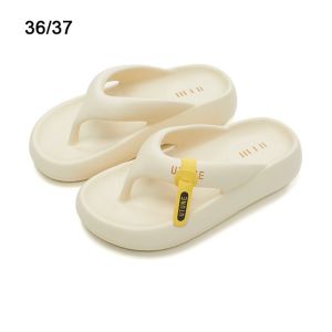 PRETTY MJ หนา soled Flip flops กันลื่น อีวีเอ รองเท้าแตะแพลตฟอร์ม แฟชั่นสำหรับผู้หญิง นุ่มนุ่มๆ รองเท้าแตะสุดเท่ ฤดูร้อนฤดูร้อนฤดูร้อน