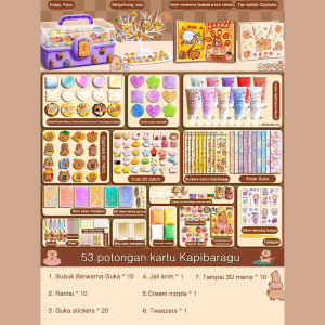 Set Stiker Karakter Lucu Capibala - Hadiah Ulang Tahun Anak Perempuan