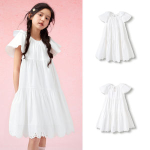 Balabala trẻ em váy con gái Đầm trẻ em 2025 mùa hè mới giữa trẻ lớn bùng bông ngọt ngào