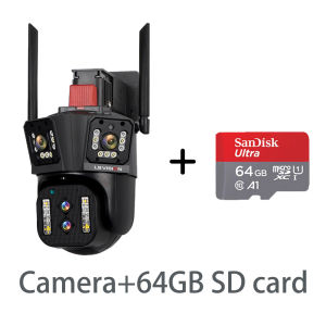 8K16MP CCTV Camera with  10X Hybrid Optical Zoom Linkage PTZ Humanoid Tracking Home Security Camera Outdoor Waterproof Full Color Night Vision 24 Hours Video Recording IP Camera