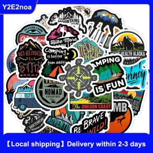 【Local shipping】 50 PCS Camping Landscape Stickers Outdoor Adventure Climbing Waterproof Sticker