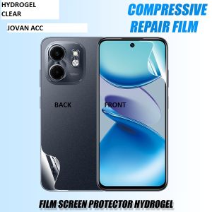INFINIX SMART 9 9 HD SMART 8 PRO 8 7 SMART 6+ HYDROGEL FULLSET DEPAN BELAKANG ANTI GORES JELLY - Clear FRONT AND BACK SCREEN PROTECT LAYAR BELAKANG