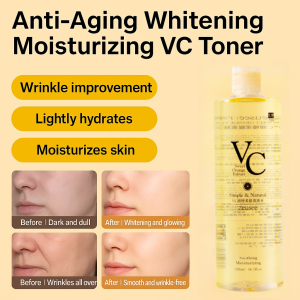Vitamin C Brightening Hydrating Essence Toner Hyaluronic Acid Ceramides Dull Skin Pore Minimizing 24H Moisture Lock Sensitive Skin Care Soothing Facial Essence Water