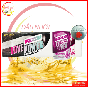 Thùng nhớt Razor Love Scooter 4T 10W40 SN Plus Tổng hợp 100% dành cho xe ga 800ML