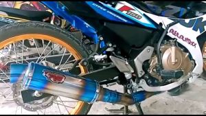 Knalpot R9 Mugello Vixion Satria Sonic Vixion MX R15 GSX CB150r CBR150R dll