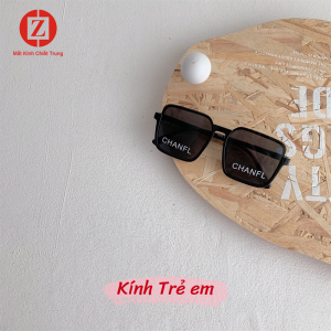 [Anti- UV400] Kính hoạt hình cho bé Phong Cách Hàn Quốc Form Vuông sành điệu thương hiệu Chanfl cao cấp mã T8833