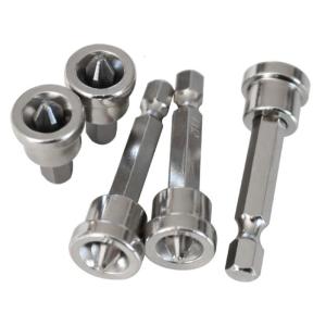 5pcs/Set Magnetic Positioning Screwdriver Bits 1/4 inch Hex Shank Positioning Bit Batch for Head for Gypsum Board Dry