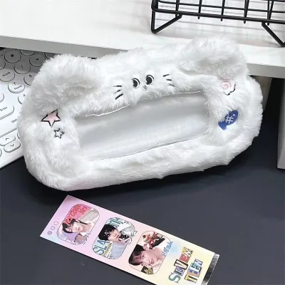 Lovelylife🔥Kotak Pensil Anak Kucing Lucu/Kotak Alat Tulis Mewah/Tas Penyimpanan Kapasitas Besar untuk Siswa