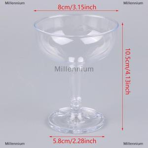 [COD] Millennium 6Pcs Acrylic Champagne Cups Bridal Party Gift Wedding Party Acrylic Goblet Wine Cup Wedding Decor