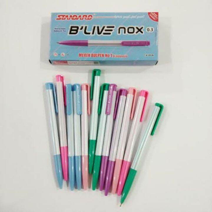 1 PACK PULPEN STANDARD B'LIVE NOX 0.3 GEL PEN Pulpen Pena STANDARD ...