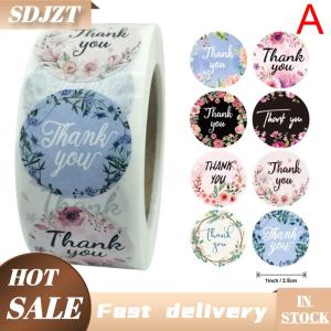 SDJZT Hoa Cảm ơn bạn dán nhãn quà tặng bao bì dán sinh nhật tiệc cưới