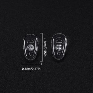 【♡Lovely girls house♡】10Pcs Eyeglasses Sunglasses Silicone Nose Pads Set Glasses Optical Repair Kit Screw Nut Nose Pad Set